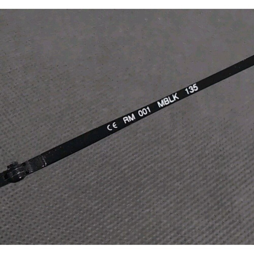 Robert Mitchel RM001 Black Half Metal Rim Eyeglass Frames Only 46-21-135 Flex - Picture 6 of 7